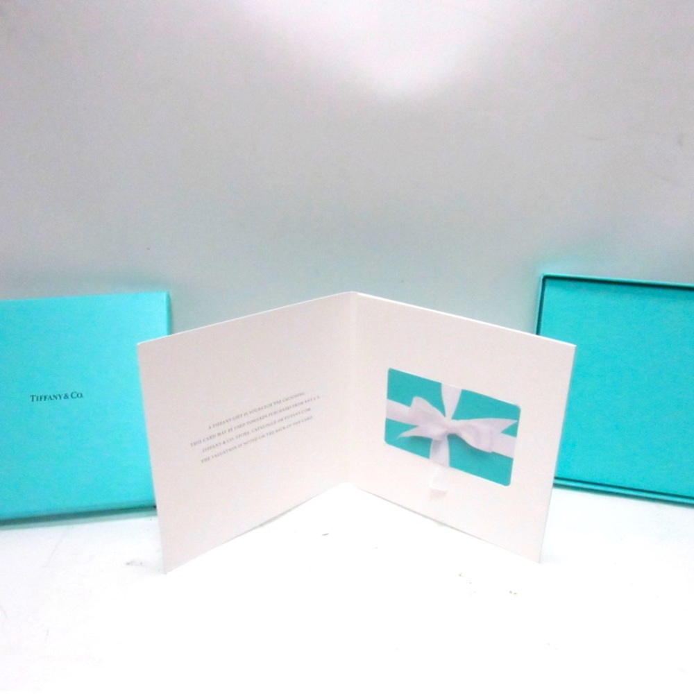 Tiffany’s gift cards-two,with a value of $100 each, for a total of $200 in value